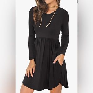 Amazon - Women’s Long Sleeve Dress Casual Loose Fitting Dress